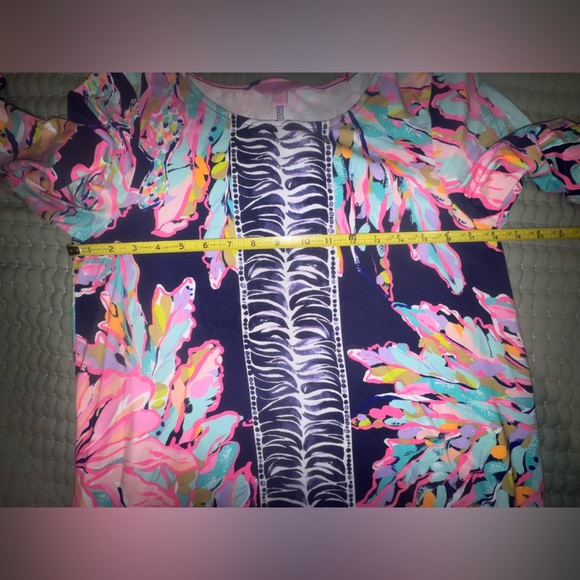 Lilly Pulitzer Women's Ophelia Dress in Bright Navy Al Fresco Size Medium EUC - Picture 2 of 12